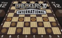 Checkers 3D International Online Game