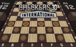 Checkers 3D International Online Game