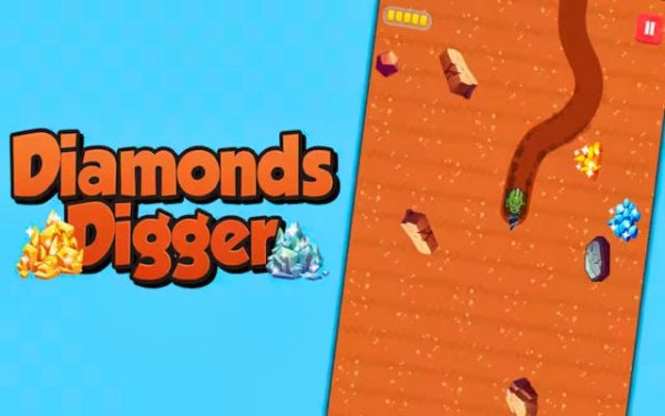 Diamonds Digger: Gem Mining Adventure Online Game