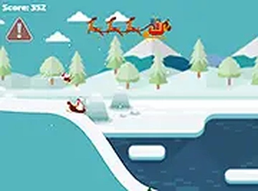 Avalanche Santa Ski Xmas Online Game